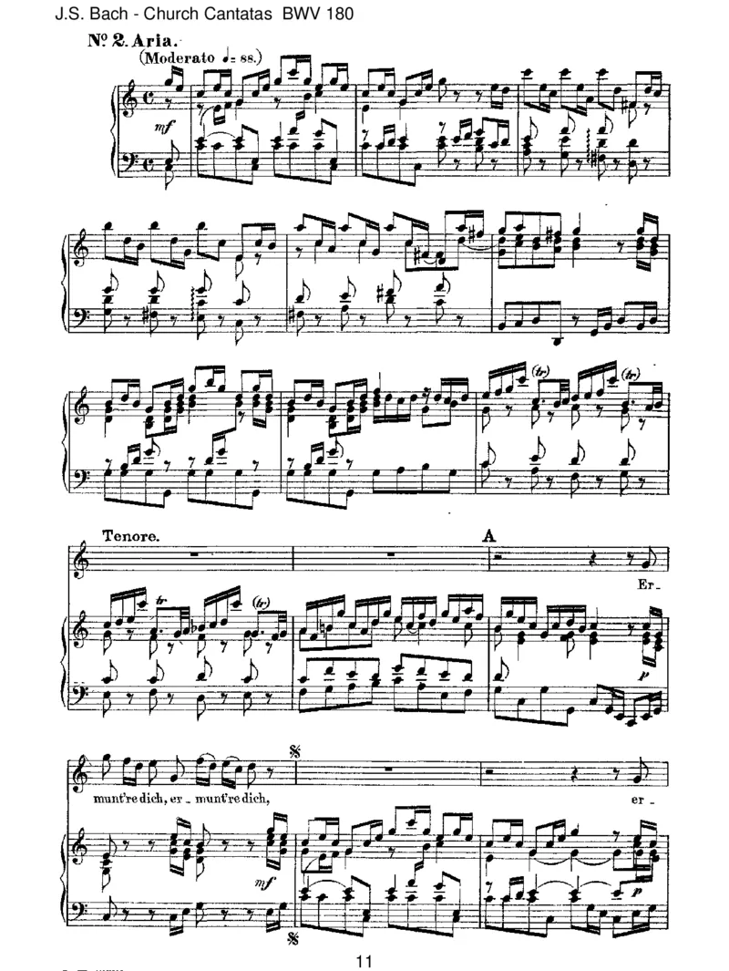 BWV180Schm&uuml;ckedich,oliebeSeele_一万首著名钢琴曲谱哈农贝多芬合集视频教学电子版高清无水印可打印_1古典钢琴知名音乐家谱_巴赫钢琴谱全集_J.S巴赫作品全集_JohannSebastianBach(1685-1750)巴赫