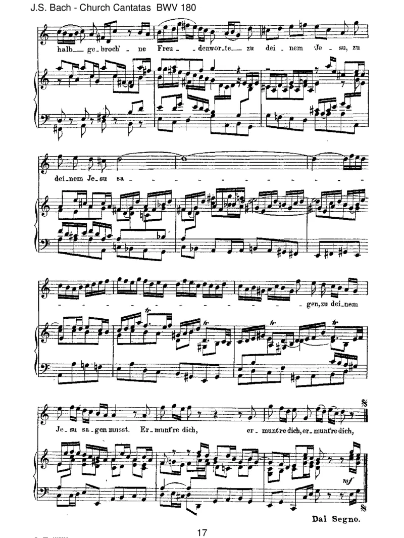 BWV180Schm&uuml;ckedich,oliebeSeele_一万首著名钢琴曲谱哈农贝多芬合集视频教学电子版高清无水印可打印_1古典钢琴知名音乐家谱_巴赫钢琴谱全集_J.S巴赫作品全集_JohannSebastianBach(1685-1750)巴赫