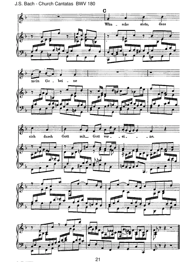 BWV180Schm&uuml;ckedich,oliebeSeele_一万首著名钢琴曲谱哈农贝多芬合集视频教学电子版高清无水印可打印_1古典钢琴知名音乐家谱_巴赫钢琴谱全集_J.S巴赫作品全集_JohannSebastianBach(1685-1750)巴赫