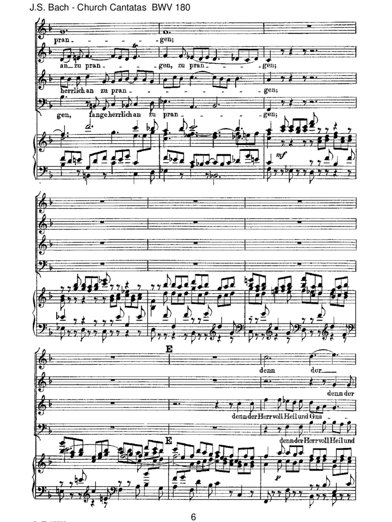 BWV180Schm&uuml;ckedich,oliebeSeele_一万首著名钢琴曲谱哈农贝多芬合集视频教学电子版高清无水印可打印_1古典钢琴知名音乐家谱_巴赫钢琴谱全集_J.S巴赫作品全集_JohannSebastianBach(1685-1750)巴赫
