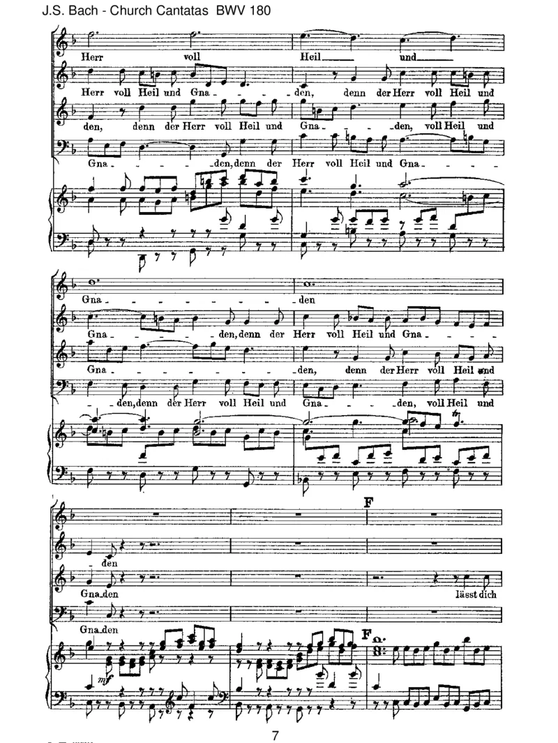 BWV180Schm&uuml;ckedich,oliebeSeele_一万首著名钢琴曲谱哈农贝多芬合集视频教学电子版高清无水印可打印_1古典钢琴知名音乐家谱_巴赫钢琴谱全集_J.S巴赫作品全集_JohannSebastianBach(1685-1750)巴赫