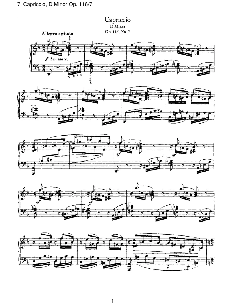 Capriccio,DMinorOp.116_7_一万首著名钢琴曲谱哈农贝多芬合集视频教学电子版高清无水印可打印_1古典钢琴知名音乐家谱_勃拉姆斯钢琴谱全集_III.ShorterWorks_FantasiesOp.116
