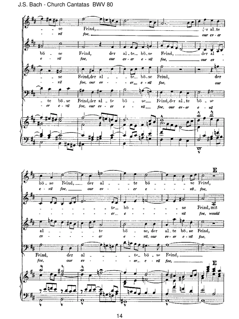 BWV80Ein'festeBurgistunserGott_一万首著名钢琴曲谱哈农贝多芬合集视频教学电子版高清无水印可打印_1古典钢琴知名音乐家谱_巴赫钢琴谱全集_J.S巴赫作品全集_JohannSebastianBach(1685-1750)巴赫