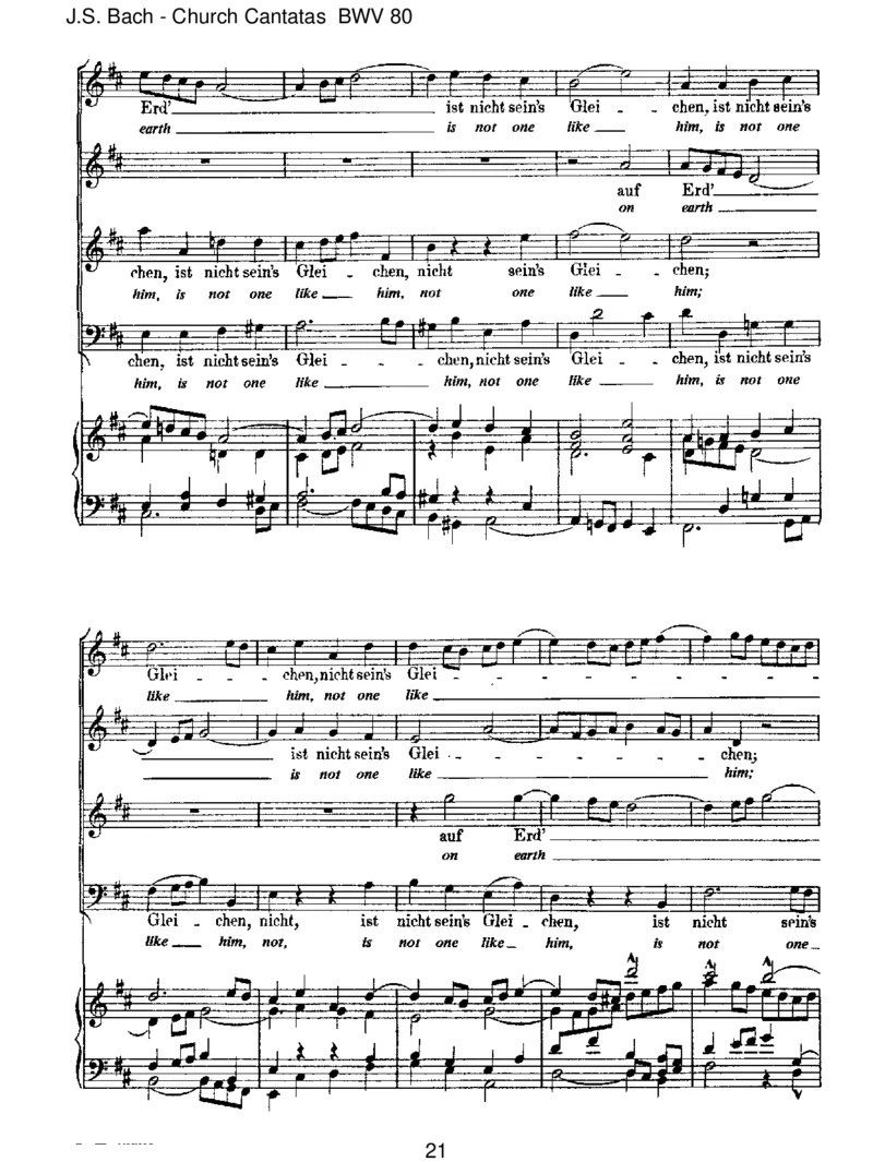 BWV80Ein'festeBurgistunserGott_一万首著名钢琴曲谱哈农贝多芬合集视频教学电子版高清无水印可打印_1古典钢琴知名音乐家谱_巴赫钢琴谱全集_J.S巴赫作品全集_JohannSebastianBach(1685-1750)巴赫