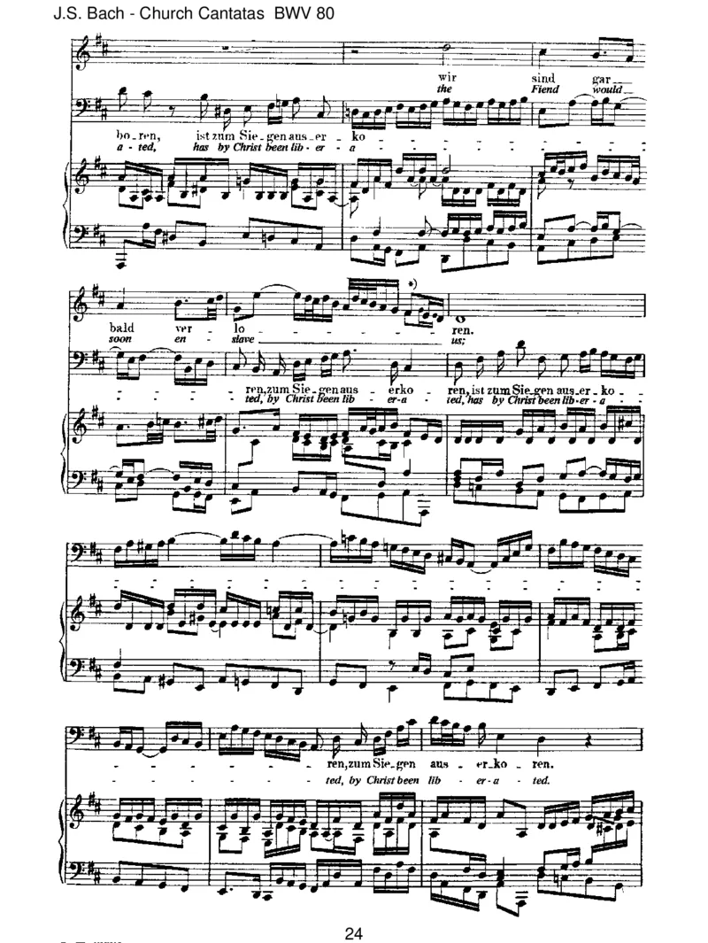 BWV80Ein'festeBurgistunserGott_一万首著名钢琴曲谱哈农贝多芬合集视频教学电子版高清无水印可打印_1古典钢琴知名音乐家谱_巴赫钢琴谱全集_J.S巴赫作品全集_JohannSebastianBach(1685-1750)巴赫