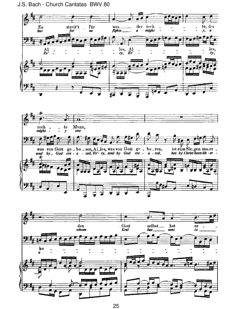 BWV80Ein'festeBurgistunserGott_一万首著名钢琴曲谱哈农贝多芬合集视频教学电子版高清无水印可打印_1古典钢琴知名音乐家谱_巴赫钢琴谱全集_J.S巴赫作品全集_JohannSebastianBach(1685-1750)巴赫