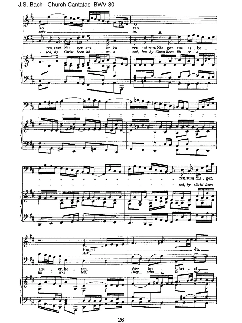 BWV80Ein'festeBurgistunserGott_一万首著名钢琴曲谱哈农贝多芬合集视频教学电子版高清无水印可打印_1古典钢琴知名音乐家谱_巴赫钢琴谱全集_J.S巴赫作品全集_JohannSebastianBach(1685-1750)巴赫