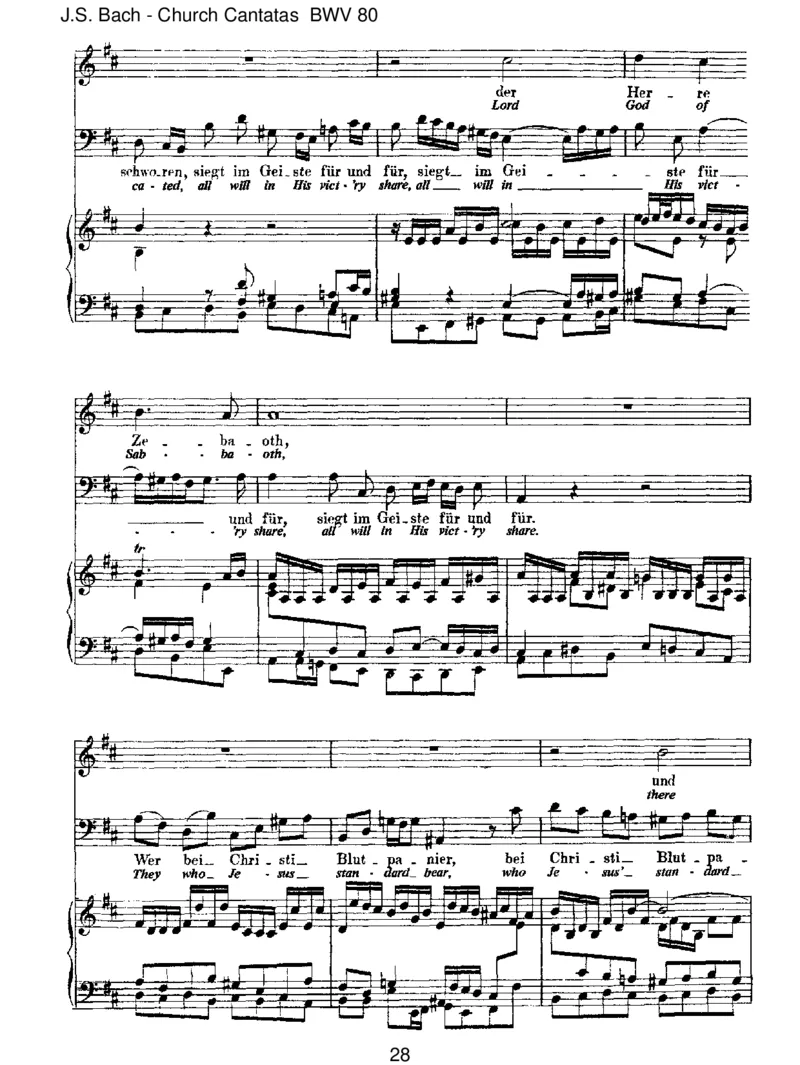 BWV80Ein'festeBurgistunserGott_一万首著名钢琴曲谱哈农贝多芬合集视频教学电子版高清无水印可打印_1古典钢琴知名音乐家谱_巴赫钢琴谱全集_J.S巴赫作品全集_JohannSebastianBach(1685-1750)巴赫