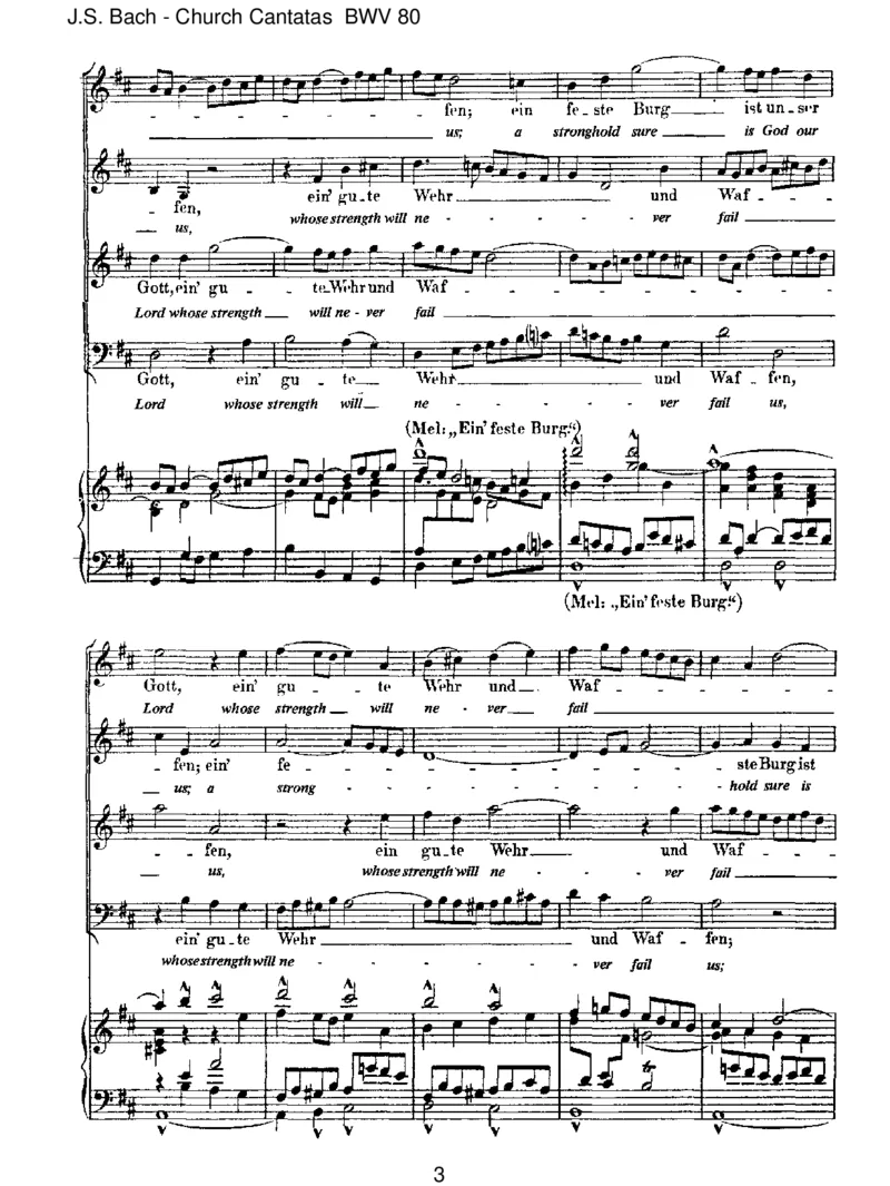 BWV80Ein'festeBurgistunserGott_一万首著名钢琴曲谱哈农贝多芬合集视频教学电子版高清无水印可打印_1古典钢琴知名音乐家谱_巴赫钢琴谱全集_J.S巴赫作品全集_JohannSebastianBach(1685-1750)巴赫