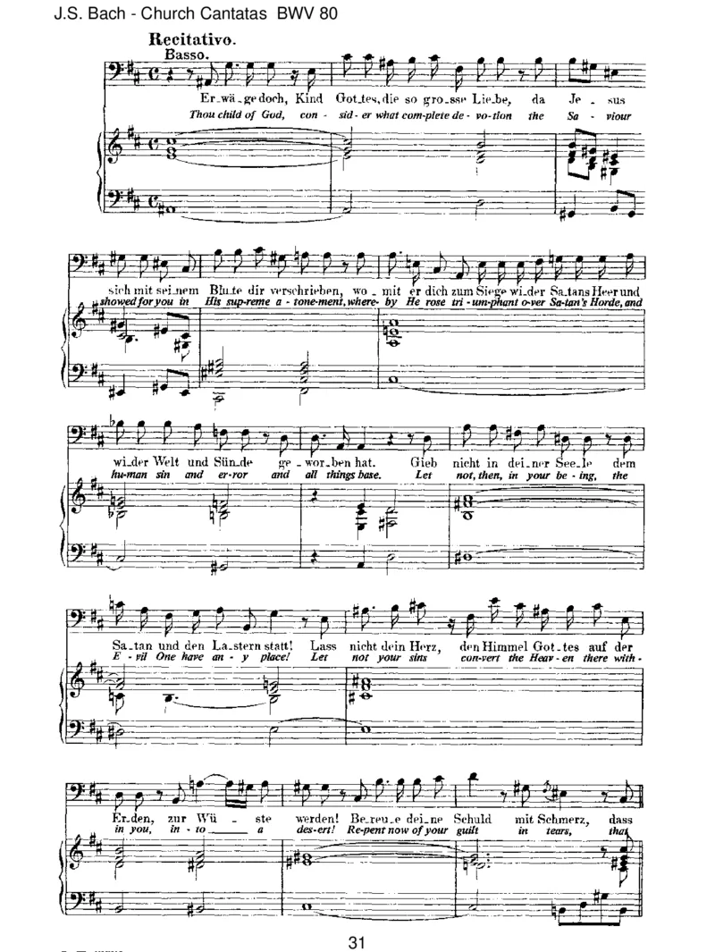 BWV80Ein'festeBurgistunserGott_一万首著名钢琴曲谱哈农贝多芬合集视频教学电子版高清无水印可打印_1古典钢琴知名音乐家谱_巴赫钢琴谱全集_J.S巴赫作品全集_JohannSebastianBach(1685-1750)巴赫