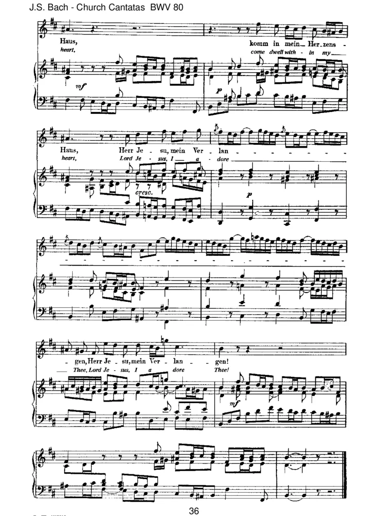 BWV80Ein'festeBurgistunserGott_一万首著名钢琴曲谱哈农贝多芬合集视频教学电子版高清无水印可打印_1古典钢琴知名音乐家谱_巴赫钢琴谱全集_J.S巴赫作品全集_JohannSebastianBach(1685-1750)巴赫