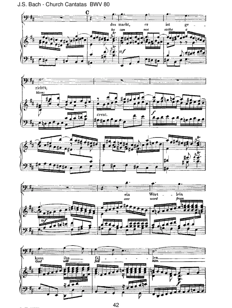 BWV80Ein'festeBurgistunserGott_一万首著名钢琴曲谱哈农贝多芬合集视频教学电子版高清无水印可打印_1古典钢琴知名音乐家谱_巴赫钢琴谱全集_J.S巴赫作品全集_JohannSebastianBach(1685-1750)巴赫