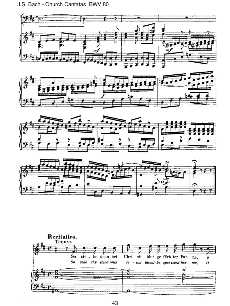 BWV80Ein'festeBurgistunserGott_一万首著名钢琴曲谱哈农贝多芬合集视频教学电子版高清无水印可打印_1古典钢琴知名音乐家谱_巴赫钢琴谱全集_J.S巴赫作品全集_JohannSebastianBach(1685-1750)巴赫