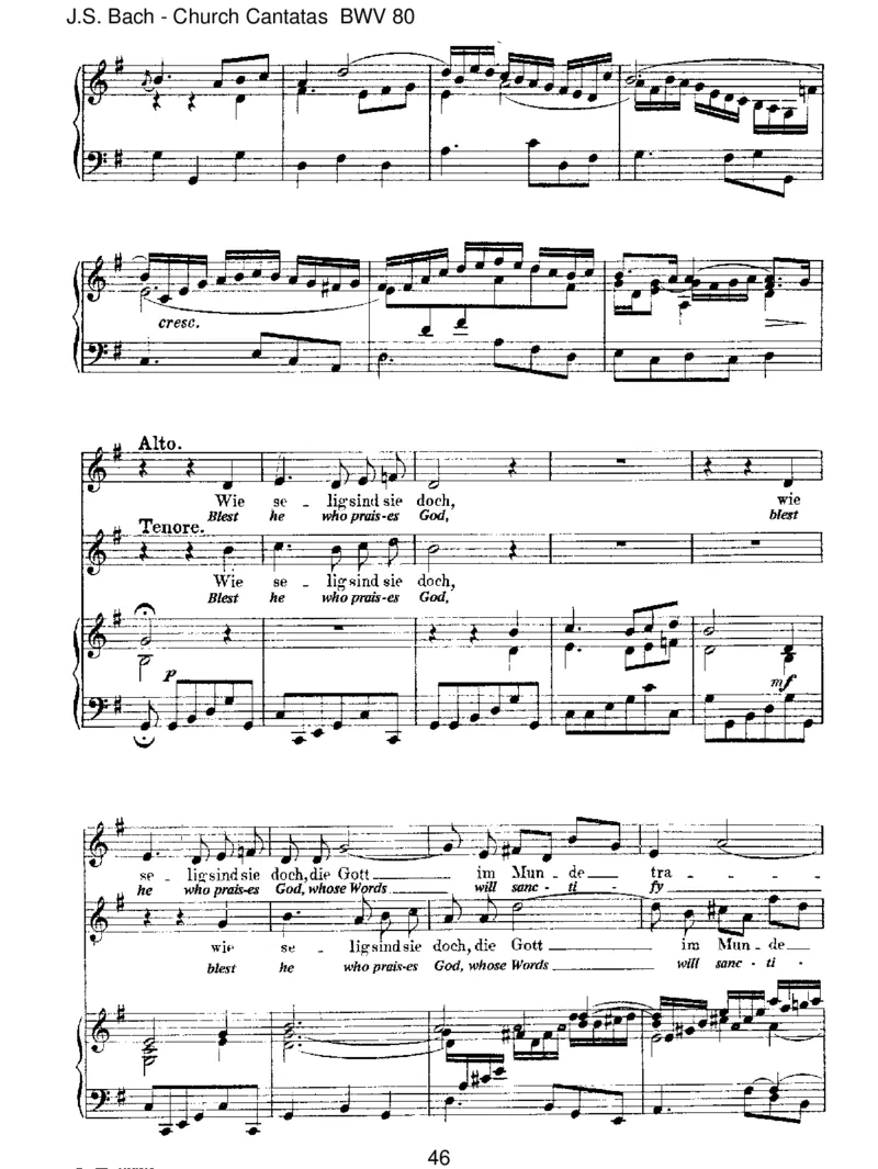 BWV80Ein'festeBurgistunserGott_一万首著名钢琴曲谱哈农贝多芬合集视频教学电子版高清无水印可打印_1古典钢琴知名音乐家谱_巴赫钢琴谱全集_J.S巴赫作品全集_JohannSebastianBach(1685-1750)巴赫