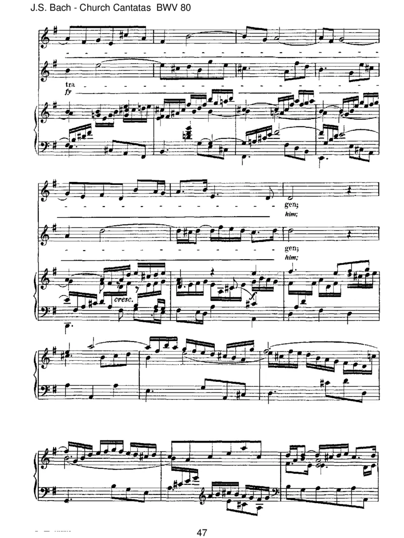 BWV80Ein'festeBurgistunserGott_一万首著名钢琴曲谱哈农贝多芬合集视频教学电子版高清无水印可打印_1古典钢琴知名音乐家谱_巴赫钢琴谱全集_J.S巴赫作品全集_JohannSebastianBach(1685-1750)巴赫