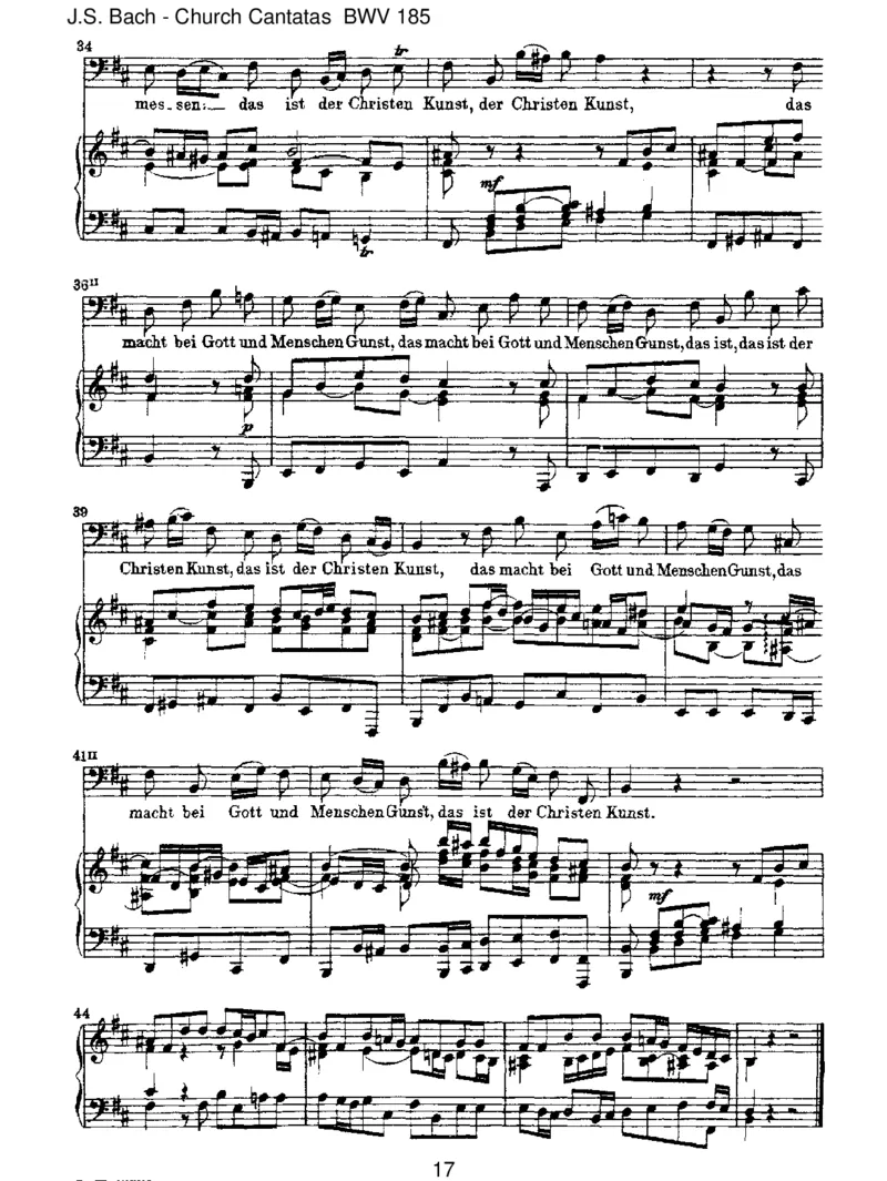 BWV185BarmherzigesHerzederewigenLiebe_一万首著名钢琴曲谱哈农贝多芬合集视频教学电子版高清无水印可打印_1古典钢琴知名音乐家谱_巴赫钢琴谱全集_J.S巴赫作品全集