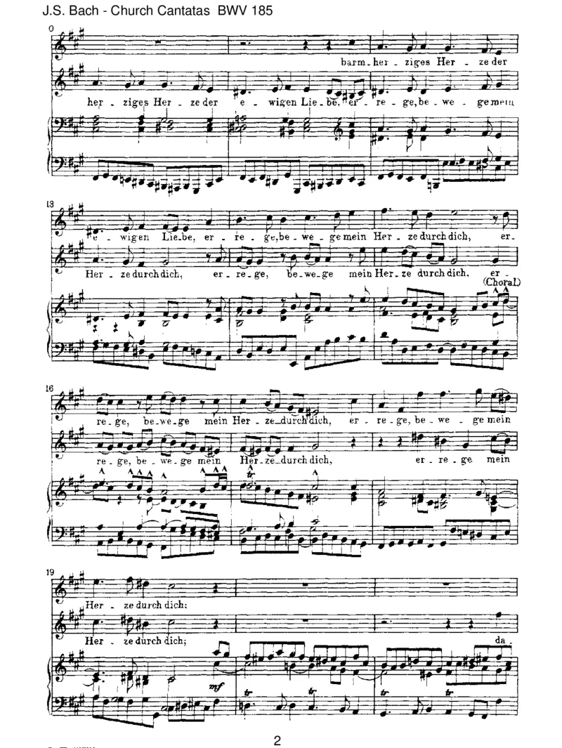 BWV185BarmherzigesHerzederewigenLiebe_一万首著名钢琴曲谱哈农贝多芬合集视频教学电子版高清无水印可打印_1古典钢琴知名音乐家谱_巴赫钢琴谱全集_J.S巴赫作品全集