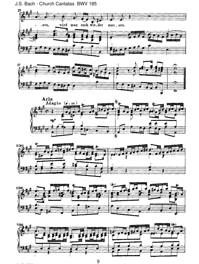 BWV185BarmherzigesHerzederewigenLiebe_一万首著名钢琴曲谱哈农贝多芬合集视频教学电子版高清无水印可打印_1古典钢琴知名音乐家谱_巴赫钢琴谱全集_J.S巴赫作品全集