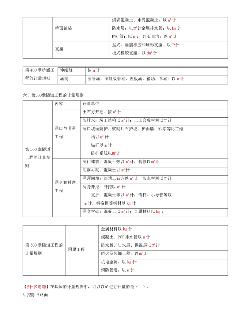 50-第十章-公路工程概预算决算与工程计量规则（二）_监理工程师_2025监理工程师_2025年监理工程师SVIP_2025年监理交通控制SVIP_02-基础精讲✿高端面授✿深度强化_专业篇_讲义