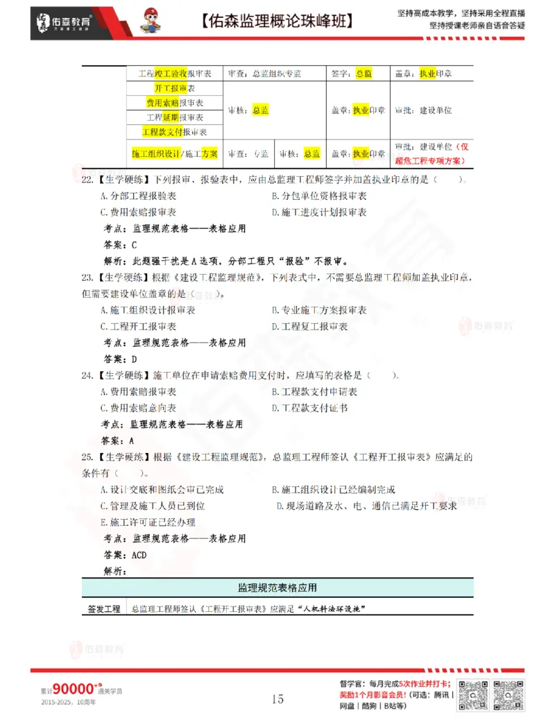 4月17日佑森监理概论珠峰班VIP作业答案_监理工程师_2025监理工程师_2025年监理工程师SVIP_2025年监理概论法规SVIP_02-基础精讲✿高端面授✿深度强化