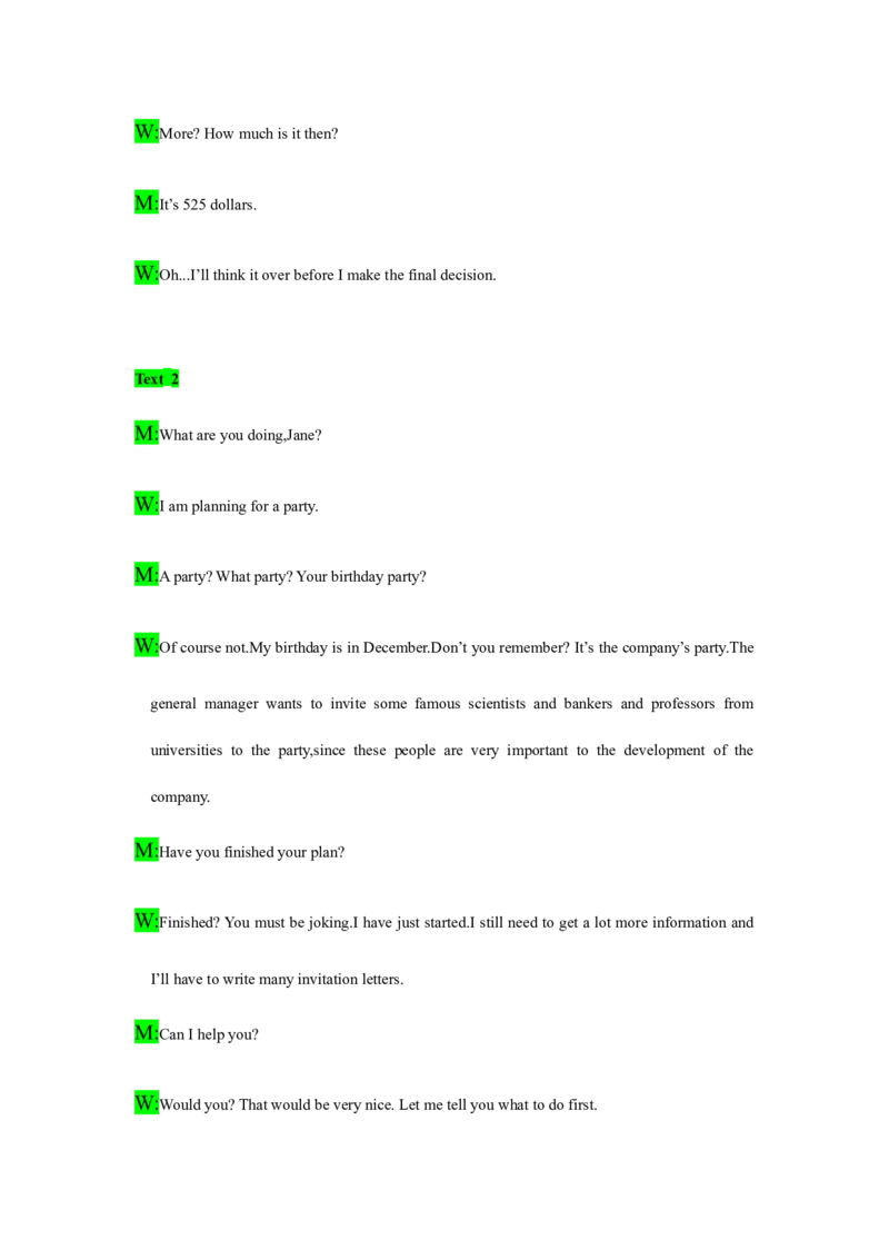 备考2024新高考英语听力(答案+文本)02_2024年5月_01按日期_1号_2024高考英语听力专题（80套模拟训练+历年真题）(附音频）_高考英语听力高分80套模拟训练_270