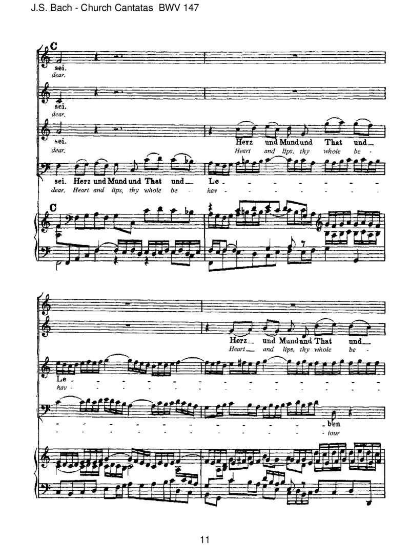 BWV147HerzundMundundTatundLeben_一万首著名钢琴曲谱哈农贝多芬合集视频教学电子版高清无水印可打印_1古典钢琴知名音乐家谱_巴赫钢琴谱全集_J.S巴赫作品全集