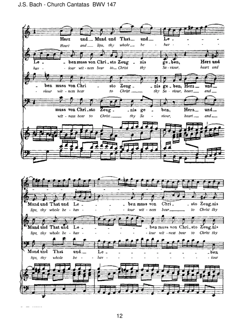 BWV147HerzundMundundTatundLeben_一万首著名钢琴曲谱哈农贝多芬合集视频教学电子版高清无水印可打印_1古典钢琴知名音乐家谱_巴赫钢琴谱全集_J.S巴赫作品全集
