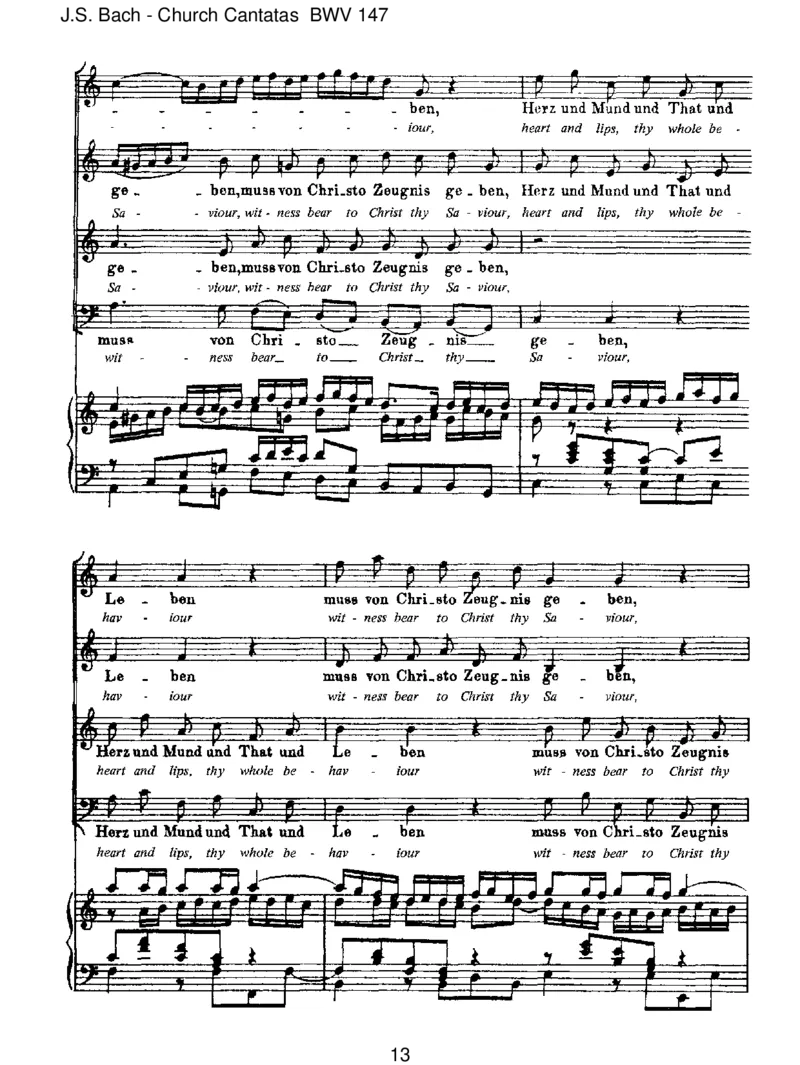 BWV147HerzundMundundTatundLeben_一万首著名钢琴曲谱哈农贝多芬合集视频教学电子版高清无水印可打印_1古典钢琴知名音乐家谱_巴赫钢琴谱全集_J.S巴赫作品全集