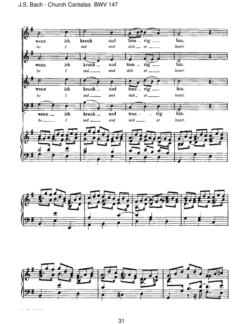 BWV147HerzundMundundTatundLeben_一万首著名钢琴曲谱哈农贝多芬合集视频教学电子版高清无水印可打印_1古典钢琴知名音乐家谱_巴赫钢琴谱全集_J.S巴赫作品全集