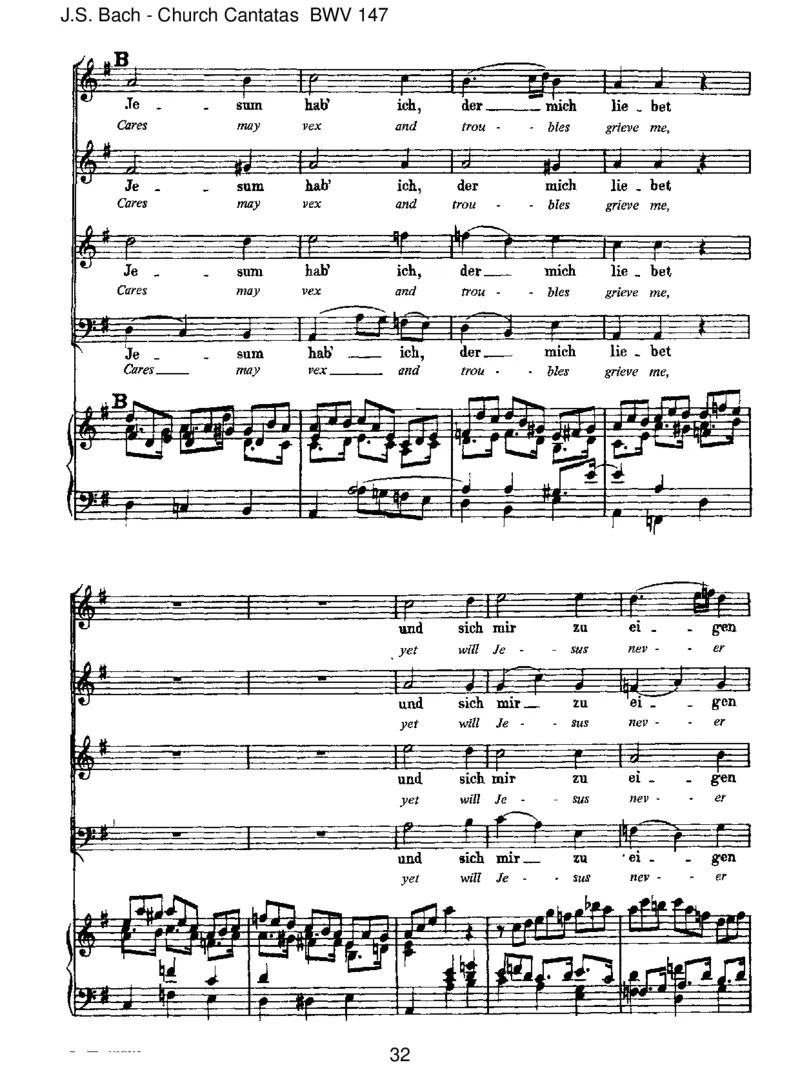 BWV147HerzundMundundTatundLeben_一万首著名钢琴曲谱哈农贝多芬合集视频教学电子版高清无水印可打印_1古典钢琴知名音乐家谱_巴赫钢琴谱全集_J.S巴赫作品全集