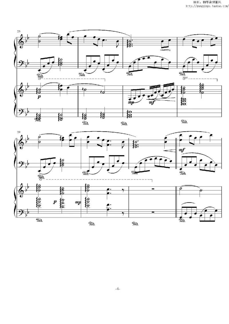 41、班得瑞钢琴谱3（41页，共9首）_一万首著名钢琴曲谱哈农贝多芬合集视频教学电子版高清无水印可打印_3流行音乐谱_流行钢琴谱合集形式_高清PDF无水印