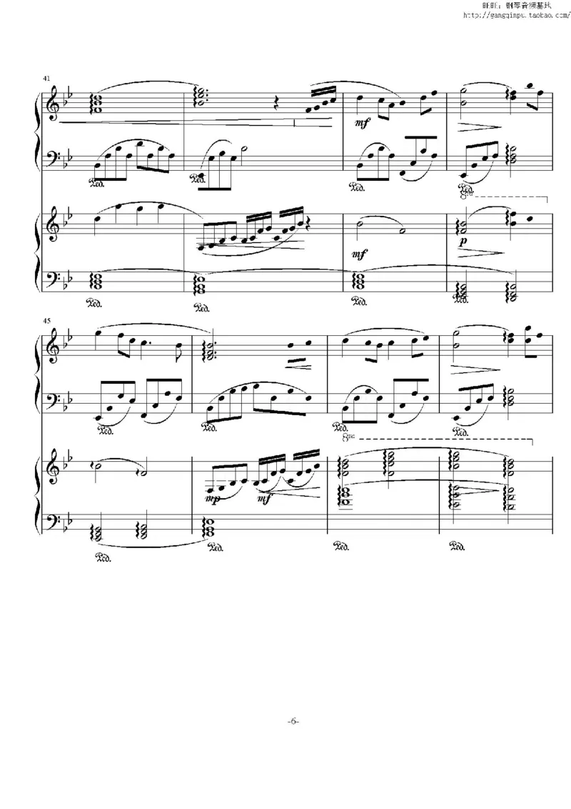 41、班得瑞钢琴谱3（41页，共9首）_一万首著名钢琴曲谱哈农贝多芬合集视频教学电子版高清无水印可打印_3流行音乐谱_流行钢琴谱合集形式_高清PDF无水印