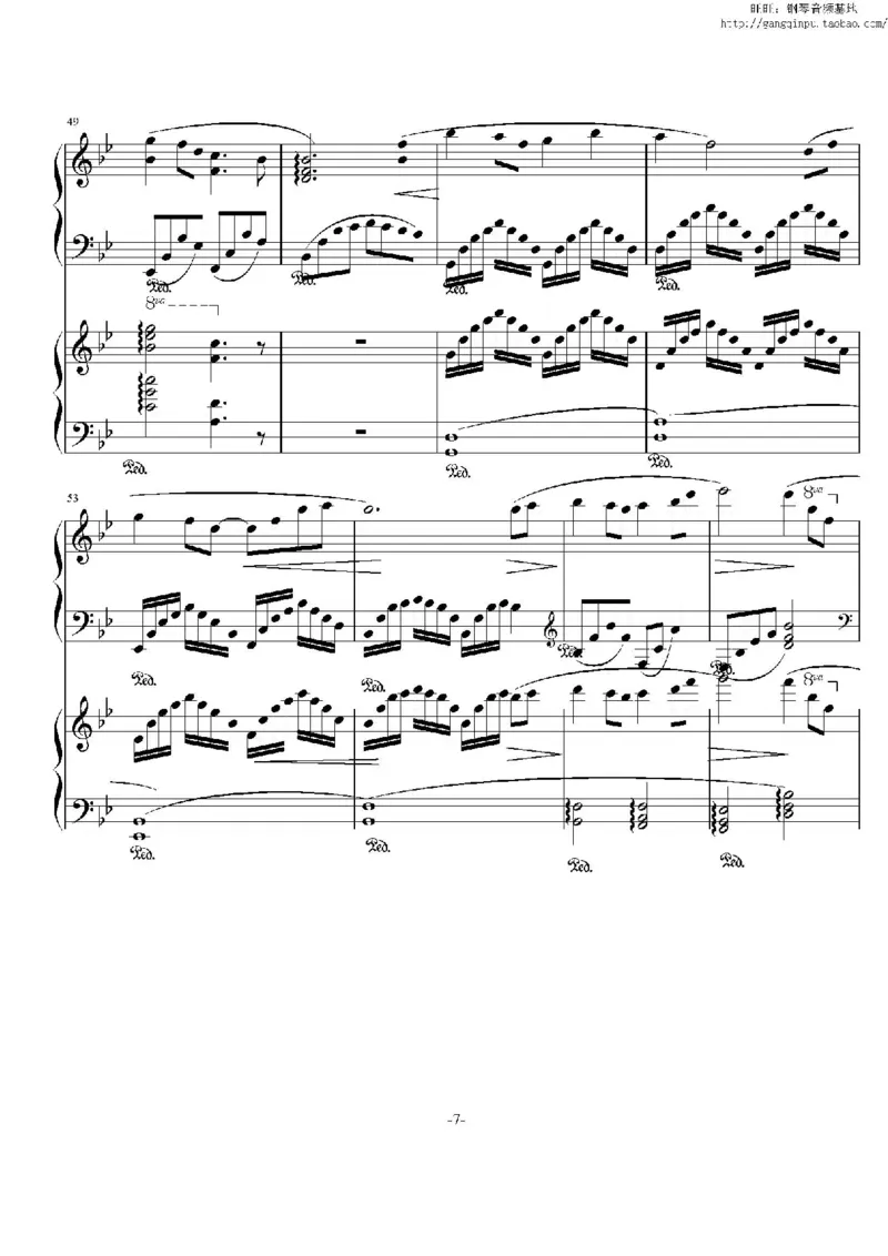 41、班得瑞钢琴谱3（41页，共9首）_一万首著名钢琴曲谱哈农贝多芬合集视频教学电子版高清无水印可打印_3流行音乐谱_流行钢琴谱合集形式_高清PDF无水印