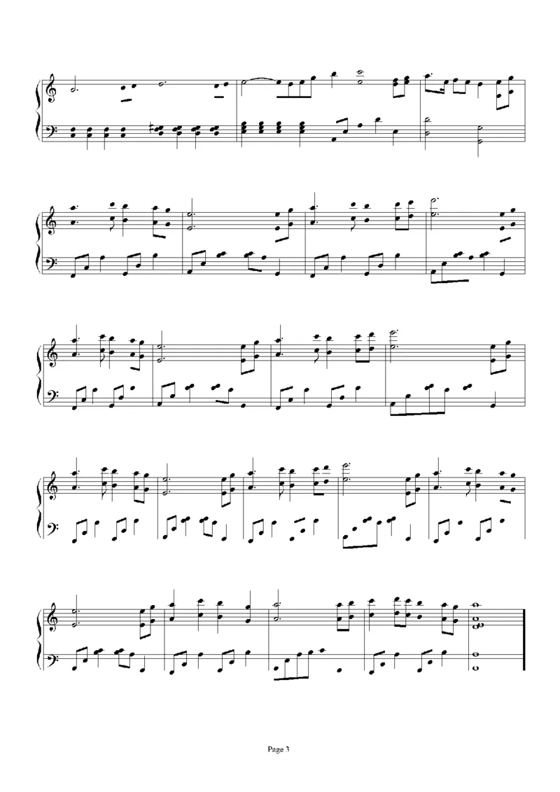 41、班得瑞钢琴谱3（41页，共9首）_一万首著名钢琴曲谱哈农贝多芬合集视频教学电子版高清无水印可打印_3流行音乐谱_流行钢琴谱合集形式_高清PDF无水印