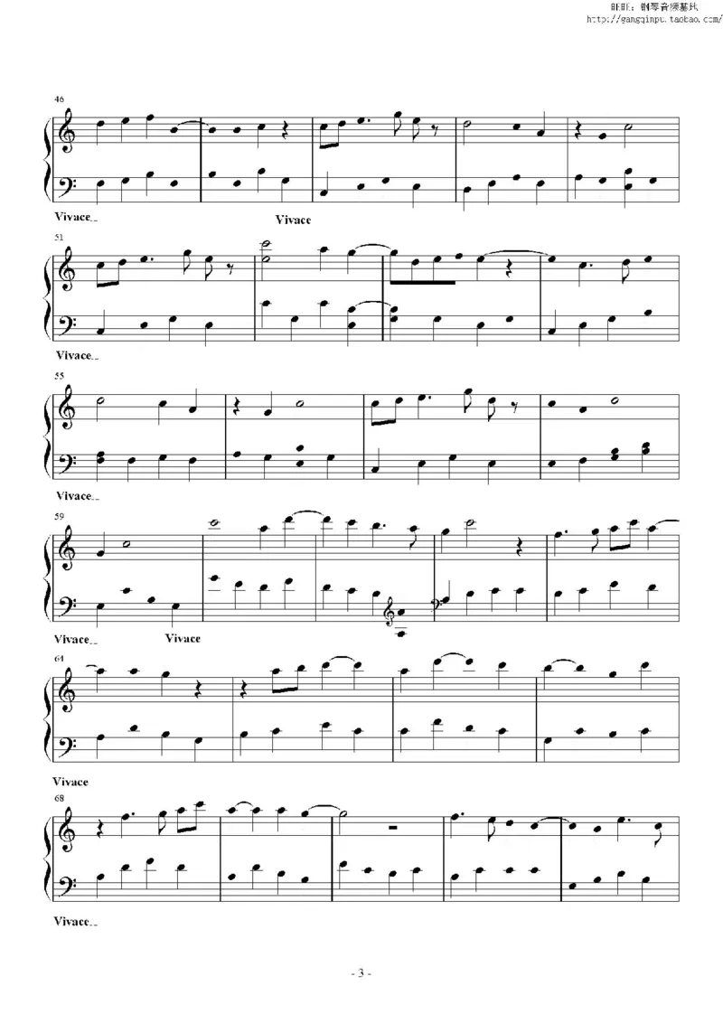 41、班得瑞钢琴谱3（41页，共9首）_一万首著名钢琴曲谱哈农贝多芬合集视频教学电子版高清无水印可打印_3流行音乐谱_流行钢琴谱合集形式_高清PDF无水印