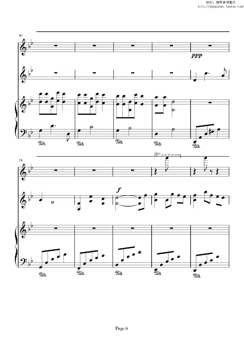 41、班得瑞钢琴谱3（41页，共9首）_一万首著名钢琴曲谱哈农贝多芬合集视频教学电子版高清无水印可打印_3流行音乐谱_流行钢琴谱合集形式_高清PDF无水印