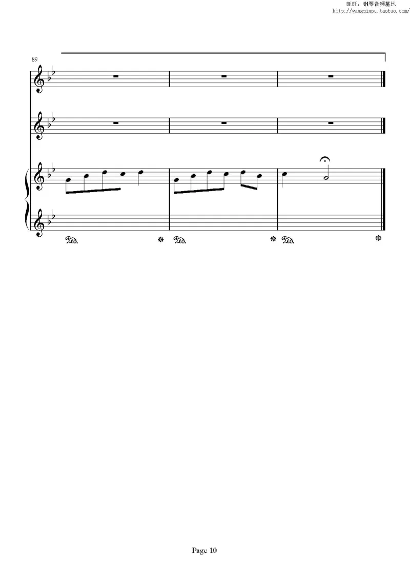 41、班得瑞钢琴谱3（41页，共9首）_一万首著名钢琴曲谱哈农贝多芬合集视频教学电子版高清无水印可打印_3流行音乐谱_流行钢琴谱合集形式_高清PDF无水印