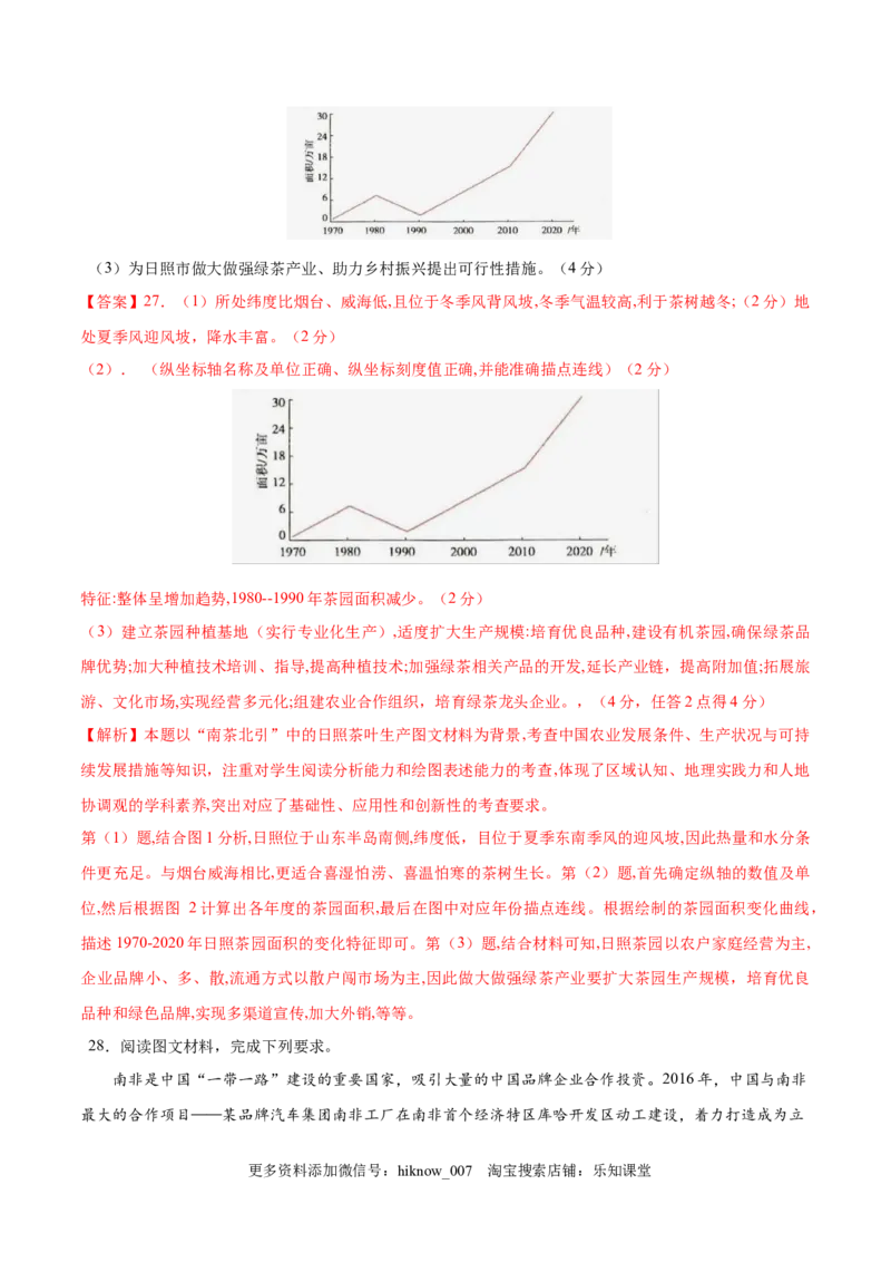 高一下学期期中考试模拟卷（二）解析版-易考易错单元测2022-2023学年高一地理易考易错单元测试卷（人教2019必修第二册）_E015高中全科试卷_地理试题_必修2_3.期中试卷