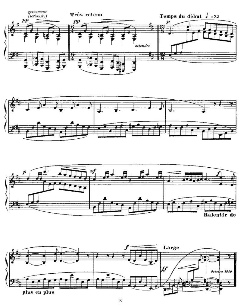 3Nocturnes_一万首著名钢琴曲谱哈农贝多芬合集视频教学电子版高清无水印可打印_1古典钢琴知名音乐家谱_萨蒂钢琴谱全集