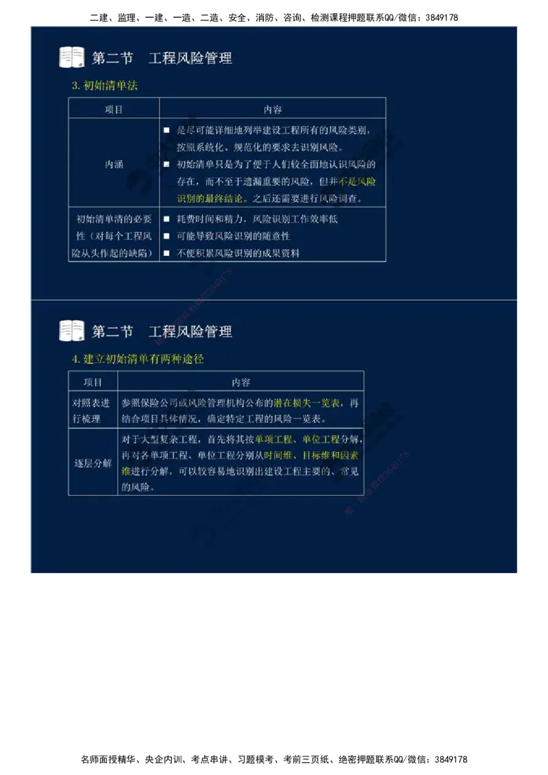 43.第十章-第二节-工程风险管理（一）.mp4_监理工程师_2025监理工程师_2025年监理工程师SVIP_2025年监理概论法规SVIP_02-基础精讲✿高端面授✿深度强化_讲义