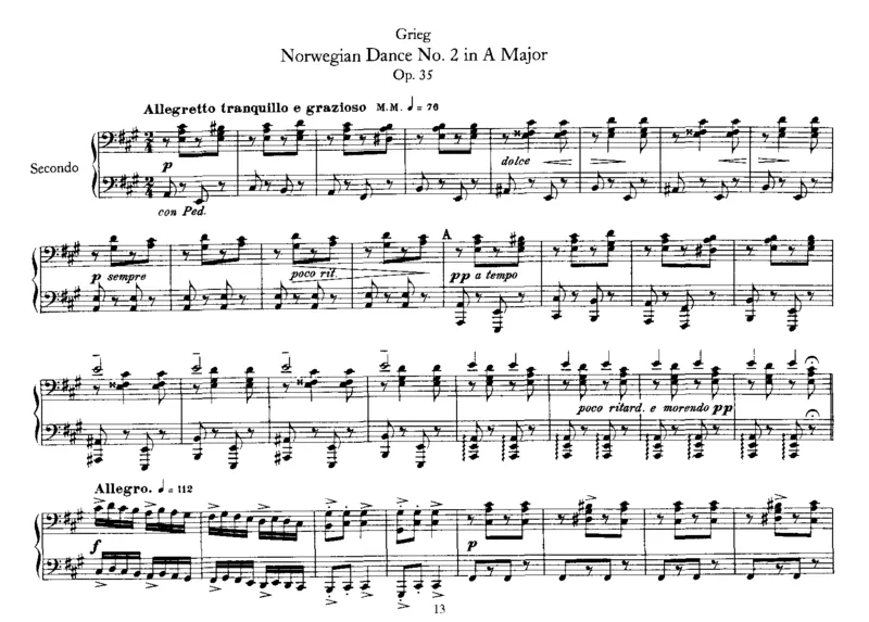 4NorwegianDances,Op35(4Hands)_一万首著名钢琴曲谱哈农贝多芬合集视频教学电子版高清无水印可打印_1古典钢琴知名音乐家谱_格里格钢琴谱全集_四手联弹