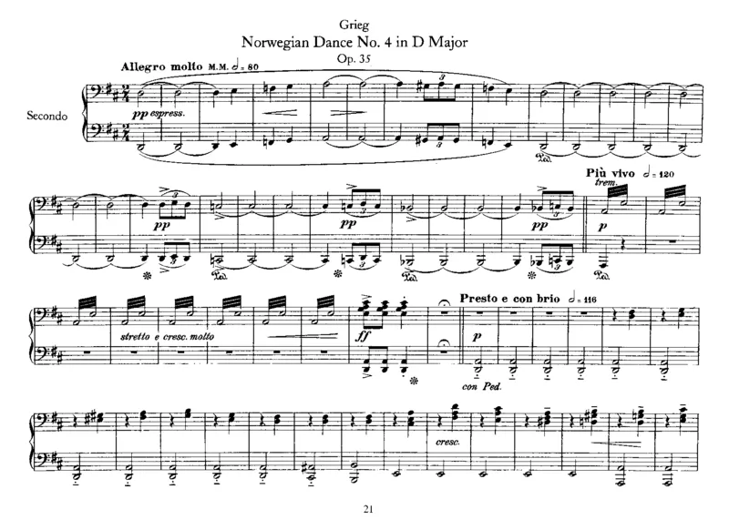 4NorwegianDances,Op35(4Hands)_一万首著名钢琴曲谱哈农贝多芬合集视频教学电子版高清无水印可打印_1古典钢琴知名音乐家谱_格里格钢琴谱全集_四手联弹