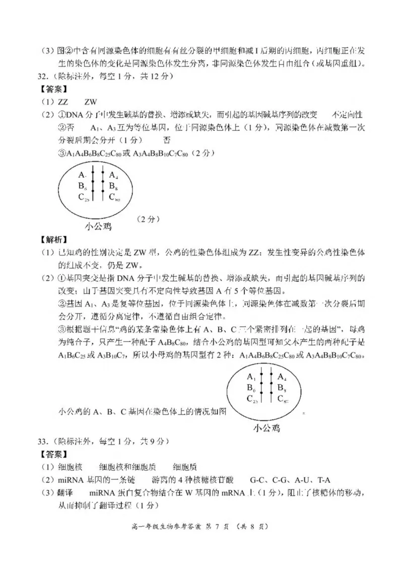 河南省南阳市六校2024-2025学年高一下学期第二次联考生物试卷（图片版，有解析）_2024-2025高一（7-7月题库）_2025年6月7.10新增