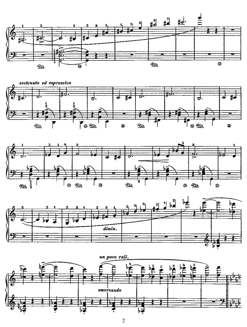 2Elegies_一万首著名钢琴曲谱哈农贝多芬合集视频教学电子版高清无水印可打印_1古典钢琴知名音乐家谱_李斯特钢琴谱全集_其他作品