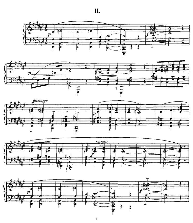 3Sarabandes_一万首著名钢琴曲谱哈农贝多芬合集视频教学电子版高清无水印可打印_1古典钢琴知名音乐家谱_萨蒂钢琴谱全集