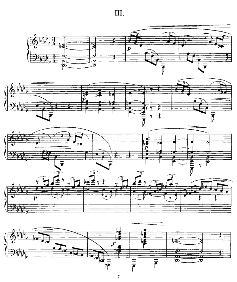 3Sarabandes_一万首著名钢琴曲谱哈农贝多芬合集视频教学电子版高清无水印可打印_1古典钢琴知名音乐家谱_萨蒂钢琴谱全集