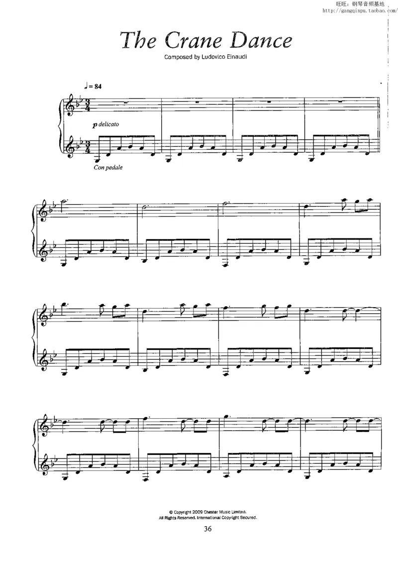 34、意大利钢琴家LudovicoEinaudi《夜之书》（90页，共13首）_一万首著名钢琴曲谱哈农贝多芬合集视频教学电子版高清无水印可打印_3流行音乐谱_流行钢琴谱合集形式_高清PDF无水印