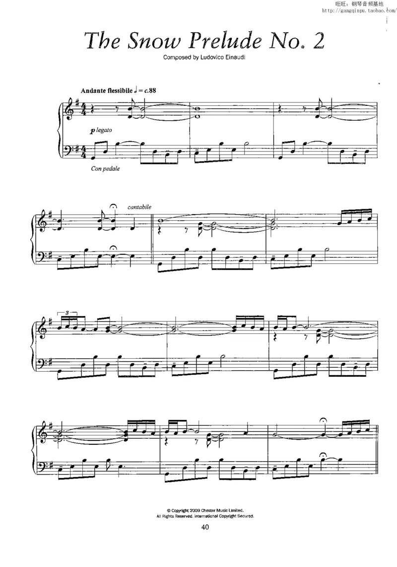 34、意大利钢琴家LudovicoEinaudi《夜之书》（90页，共13首）_一万首著名钢琴曲谱哈农贝多芬合集视频教学电子版高清无水印可打印_3流行音乐谱_流行钢琴谱合集形式_高清PDF无水印