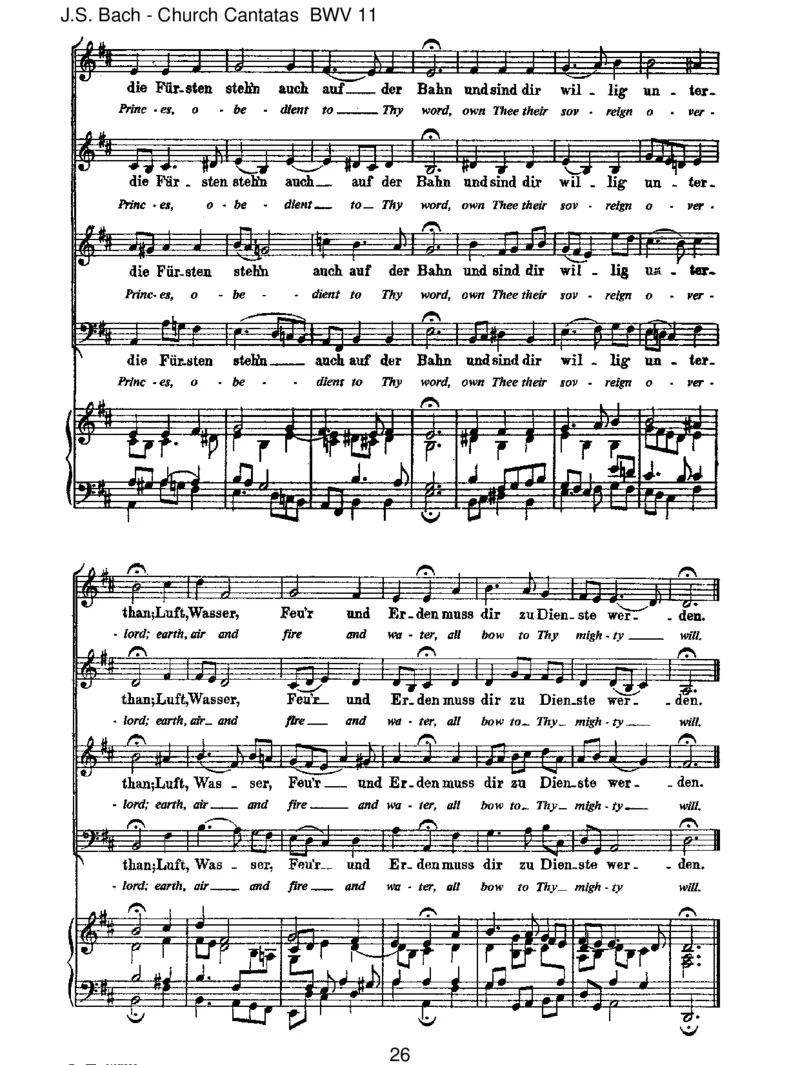 BWV11LobetGottinseinenReichen(AscensionOratorio)_一万首著名钢琴曲谱哈农贝多芬合集视频教学电子版高清无水印可打印_1古典钢琴知名音乐家谱_巴赫钢琴谱全集_J.S巴赫作品全集