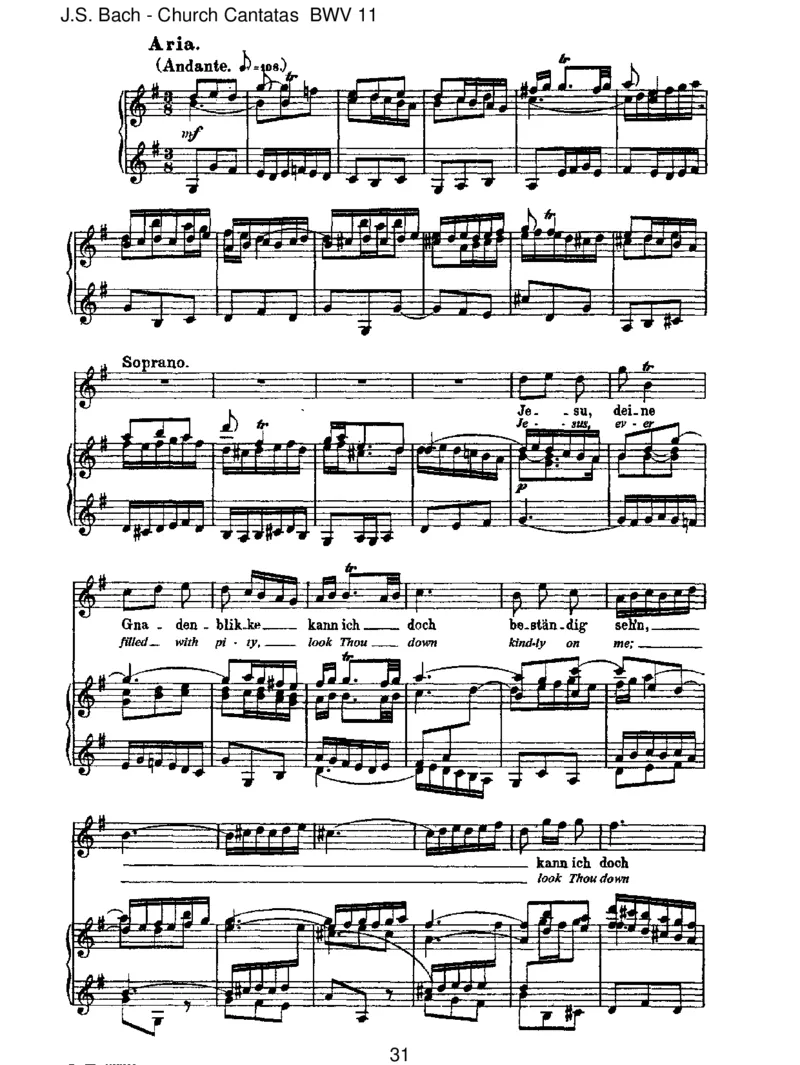 BWV11LobetGottinseinenReichen(AscensionOratorio)_一万首著名钢琴曲谱哈农贝多芬合集视频教学电子版高清无水印可打印_1古典钢琴知名音乐家谱_巴赫钢琴谱全集_J.S巴赫作品全集